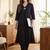 Black women regular liva kurta with trousers