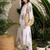 White women floral printed regular pure cotton kurta with trousers