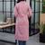 Pink floral printed cotton straight kurta