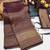 Wine silk blend woven saree with zari work
