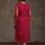 Pink women leheriya printed georgette kurta