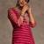 Pink women leheriya printed georgette kurta