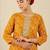 Mustard women bandhani embroidered sequinned kurta