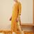 Mustard women bandhani embroidered sequinned kurta