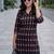 Black women ethnic motifs printed kurta