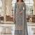 Grey color girlie butterfly net ceremonial salwar kameez for glamorous looks