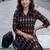 Black women ethnic motifs printed kurta