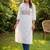 White women floral embroidered thread work kurta