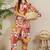 Multicolor women floral printed regular pure cotton multicolor kurta with trousers