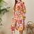 Multicolor women floral printed regular pure cotton multicolor kurta with trousers