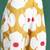 Mustard women printed pleated pure cotton kurta with trousers