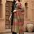 Black women regular patchwork liva kurta with palazzos & with dupatta