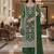 Green color girlie butterfly net ceremonial salwar kameez for glamorous looks