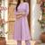 Lavender women floral printed regular pure cotton kurta with trousers