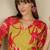 Green women floral printed regular kurta with trousers