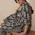 Black women printed regular pure cotton kurta with trousers