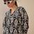 Black women printed regular pure cotton kurta with trousers