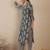 Black women printed regular pure cotton kurta with trousers