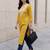 Mustard women embroidered chikankari kurta