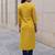 Mustard women embroidered chikankari kurta