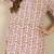 Lavender women floral printed regular pure cotton kurta with trousers