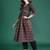 Black women ethnic motifs printed a-line kurtas