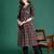 Black women ethnic motifs printed a-line kurtas