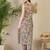 White women printed regular multicolor color pure cotton kurta with trousers