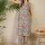 White women printed regular multicolor color pure cotton kurta with trousers