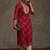 Pink women bandhani printed sequinned georgette kurta