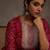 Pink women bandhani printed sequinned georgette kurta