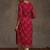 Pink women bandhani printed sequinned georgette kurta