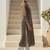 Grey women ethnic motifs printed sequinned kurta