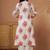 Off white women floral printed floral kurta