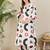 White printed pure cotton tunic with palazzo