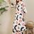 White printed pure cotton tunic with palazzo