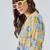 Yellow women floral printed regular kurta with trousers