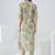 Yellow women floral printed regular kurta with trousers