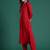 Red kurta with trousers & with dupatta