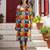 Multicolor women floral printed regular pure cotton kurta with trousers