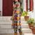 Multicolor women floral printed regular pure cotton kurta with trousers