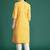 Yellow leheriya printed mirror work pure cotton kurta