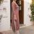 Brown women floral embroidered sequinned floral kurta