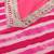 Pink women leheriya printed mirror work kurta