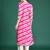 Pink women leheriya printed mirror work kurta