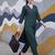 Green women regular kurta with trousers