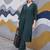 Green women regular kurta with trousers