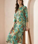 Multicolor women floral printed floral kurta