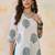 White women floral printed floral kurta