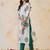 White women floral printed floral kurta
